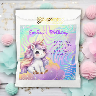 Magical Glitter Cute Unicorn Birthday Favour Bag