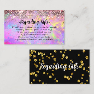 Magical Glitter Honeymoon Wishing Well Enclosure C Card