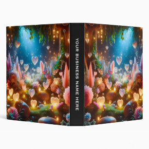 Magical Glowing Flowers Heart Garden Binder