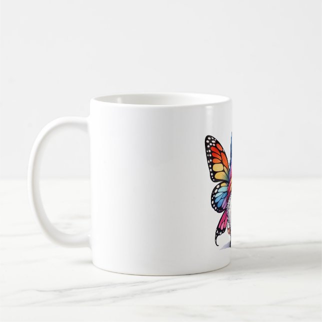 Magical Gnome with Wings Coffee Mug (Left)