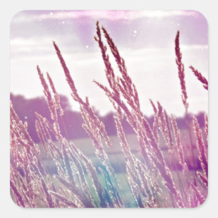 Magical Grass Square Sticker