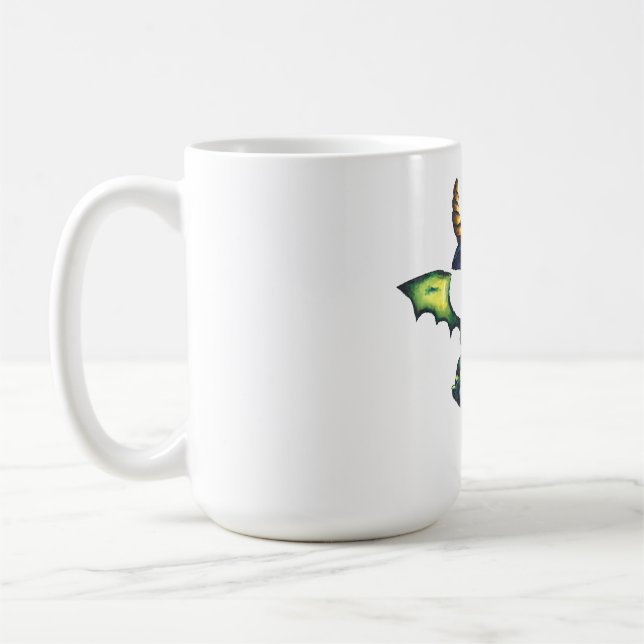 Magical Halloween Dragon Design Coffee Mug (Left)