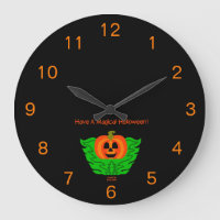 Magical Halloween Pumpkin Acrylic Wall Clock