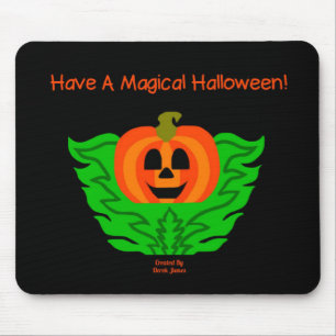 Magical Halloween Pumpkin Mouse Pad