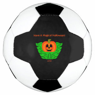 Magical Halloween Pumpkin Soccer Ball