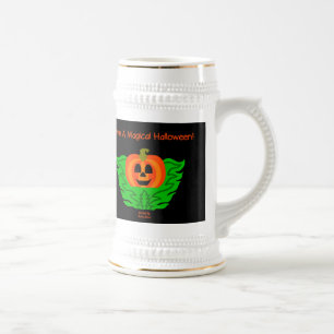 Magical Halloween Pumpkin Stein Mug