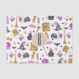 Magical Halloween Watercolor Whimsical Fortune Tissue Paper