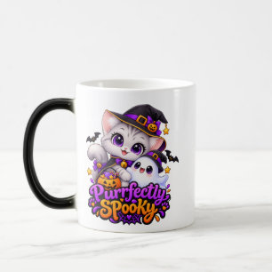 Magical Halloween Witch Cat Colour Changing Mug