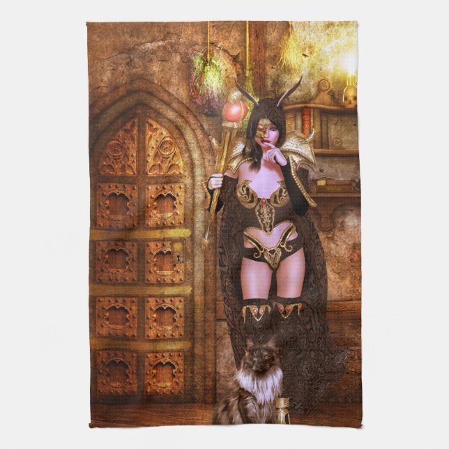 Magical Hallows Kitchen Towel (Vertical)