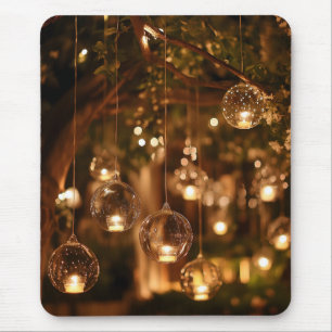 Magical Hanging Glass Lanterns Candle Mouse Pad