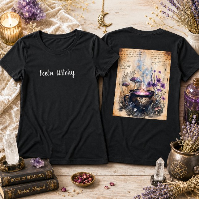  Magical Herbal Cauldron Botanical  T-Shirt (Creator Uploaded)