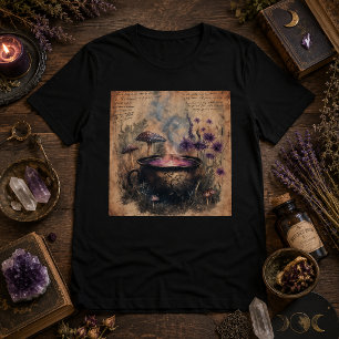  Magical Herbal Cauldron Botanical  T-Shirt