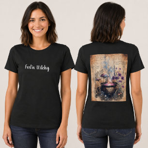  Magical Herbal Cauldron Botanical  T-Shirt