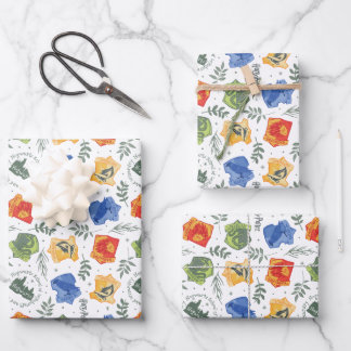 Magical Herbology HOGWARTS™ Houses Pattern Wrapping Paper Sheet