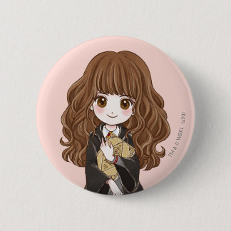 Magical Hermione Granger Watercolor 2 Inch Round Button