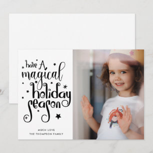 Magical Holiday Season Photo Christmas Card