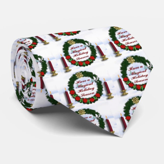 Magical Holidays Tie (Rolled)
