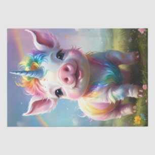 "Magical Hooves: The Rainbow Unicorn Pig" Tissue Paper