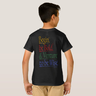 Magical Horace Quote Kids T-Shirt Front & Back