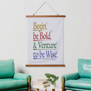 Magical Horace Quote Wood Topped Tapestry