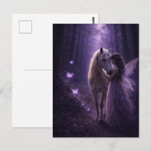 Magical Horse and Girl Postcard