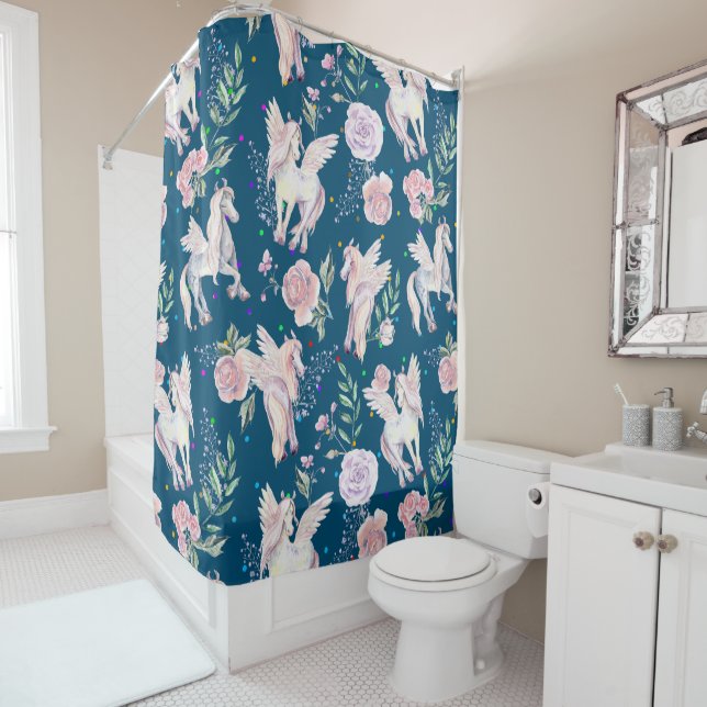 Magical horse and roses pattern (In Situ)