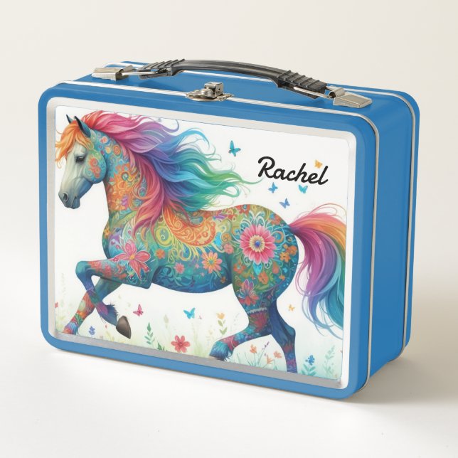 Magical Horse Metal Lunch Box (Front)