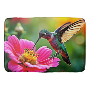 Magical Hummingbird Moments Design Bath Mat