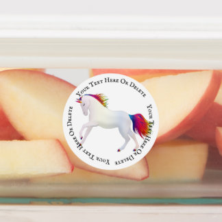 Magical Illustrated Cute Girl Rainbow Unicorn