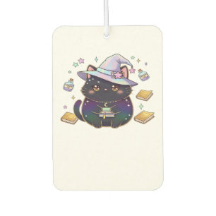 Magical Introvert Cat  Pastel Witch Hat Halloween  Air Freshener