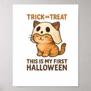Magical Introvert Cat  Pastel Witch Hat Halloween  Poster