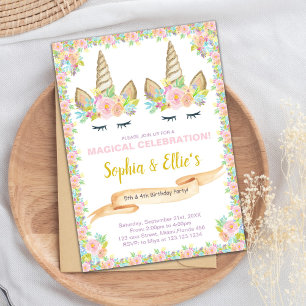 Magical Invite for Twin Girls