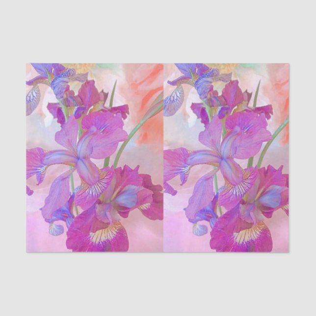 Magical Irises - Tissue Paper (Front)