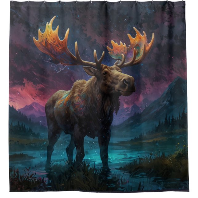 Magical Jasper Moose and Rocky Mountains (Front)
