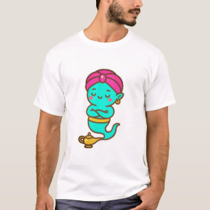 Magical Kawaii Djinn – Neon Spirit T-Shirt