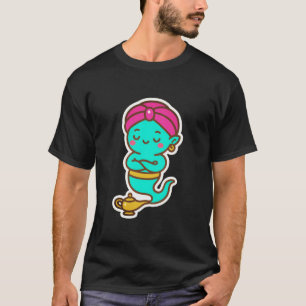 Magical Kawaii Djinn – Neon Spirit T-Shirt