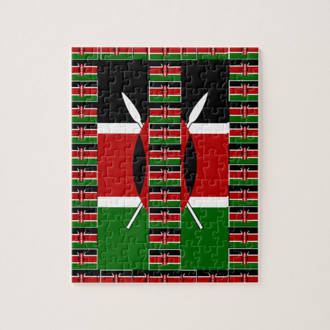 🇰🇪 Magical Kenya: Frame of Unity and Pride Jigsaw Puzzle (Vertical)