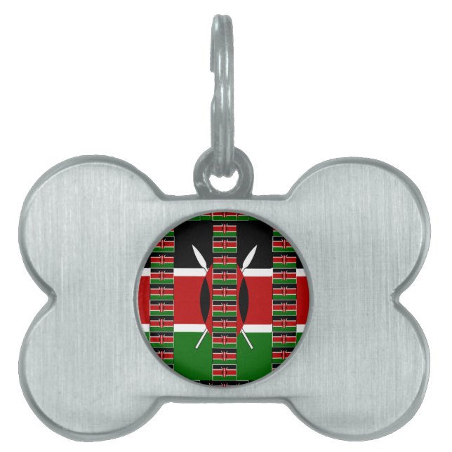 🇰🇪 Magical Kenya: Frame of Unity and Pride Pet ID Tag (Front)