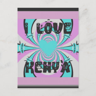 Magical Kenya: I LOVE KENYA Postcard