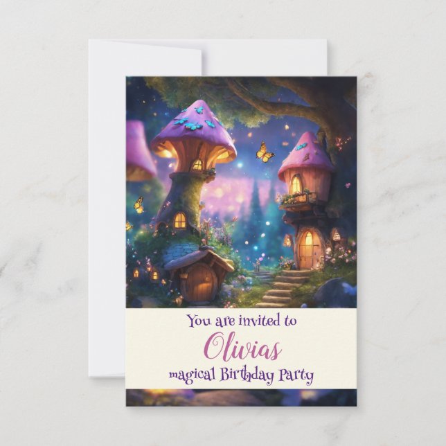Magical Kids Birthday invitation (Front)