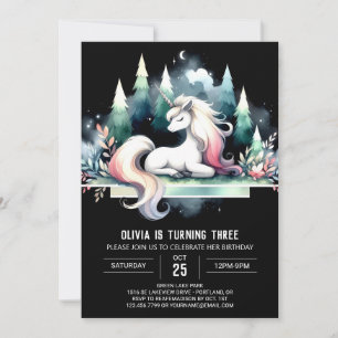 Magical Kids Horse Birthday Invitation