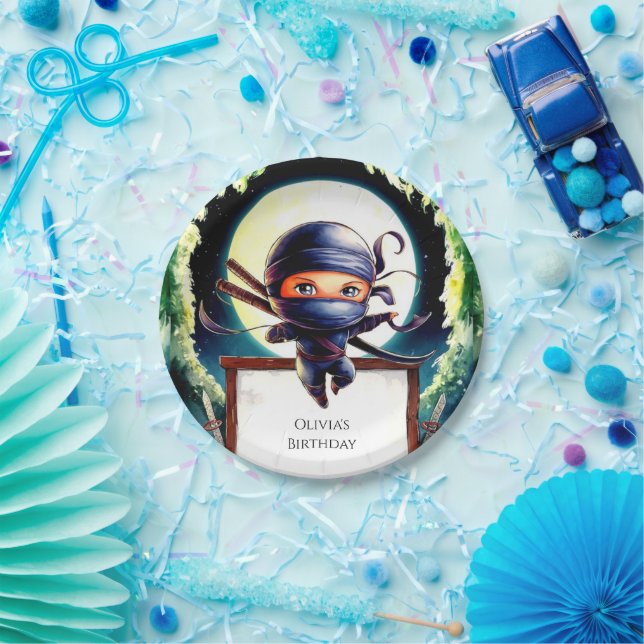 Magical Kids Ninja Birthday Paper Plate (Party)