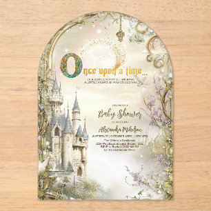 Magical Kingdom Princess Baby Shower Acrylic Invitations