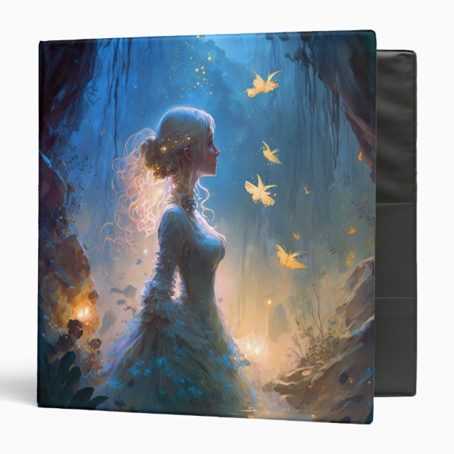 Magical Lady In Water Fantasy Art  Binder (Front/Inside)