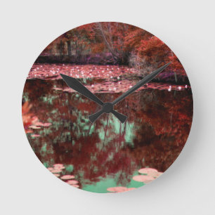 Magical Landscape Round Clock