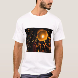 Magical Lantern Festival Flying Sky Lanterns Celeb T-Shirt