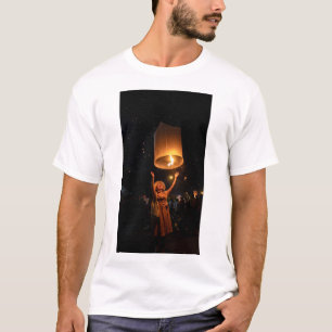 Magical Lantern Festival Flying Sky Lanterns Celeb T-Shirt