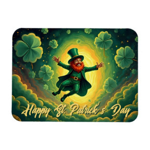 Magical Leprechaun St. Patrick’s Day Art Magnet