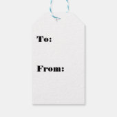 Magical Letter E from tony fernandes design Gift Tags (Back)