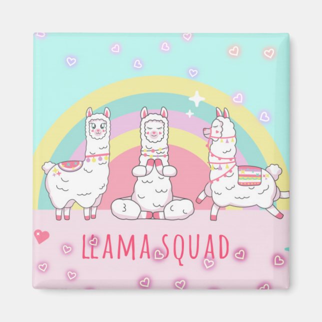 Magical Llamas Magnet (Front)
